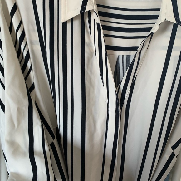 Button up Striped shirt Dress H&M NEW - Picture 6 of 6